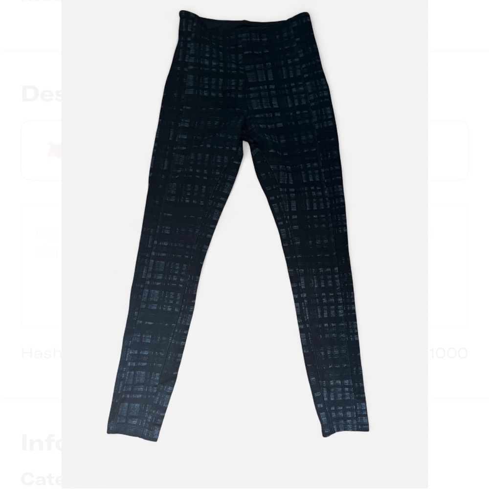 Lysse Black and Grey Patterned Leggings XS